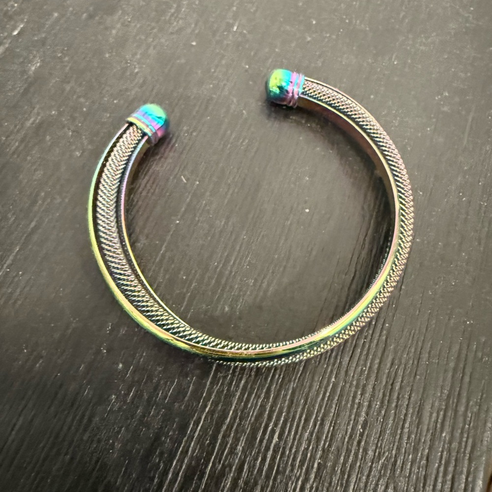 Iridescent Cuff Bracelet